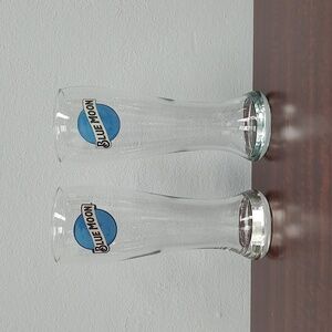 Blue Moon Collectible Pilsner Glasses - Set of 2 FREE SHIPPING